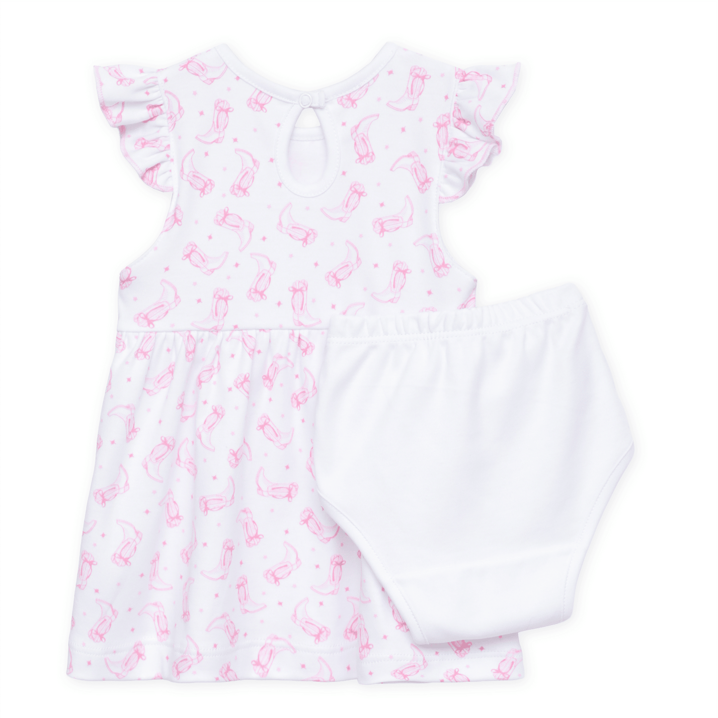 Magnolia Baby_Darling Cowboy Boots Print Dress - Pink_3