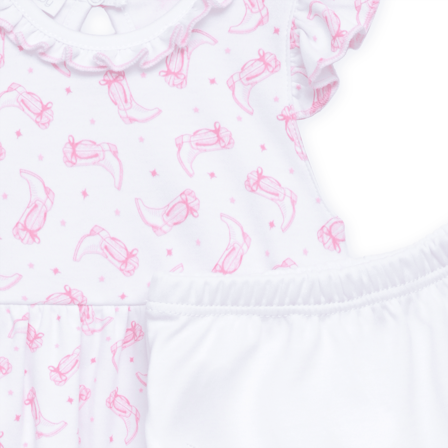 Magnolia Baby_Darling Cowboy Boots Print Dress - Pink_4