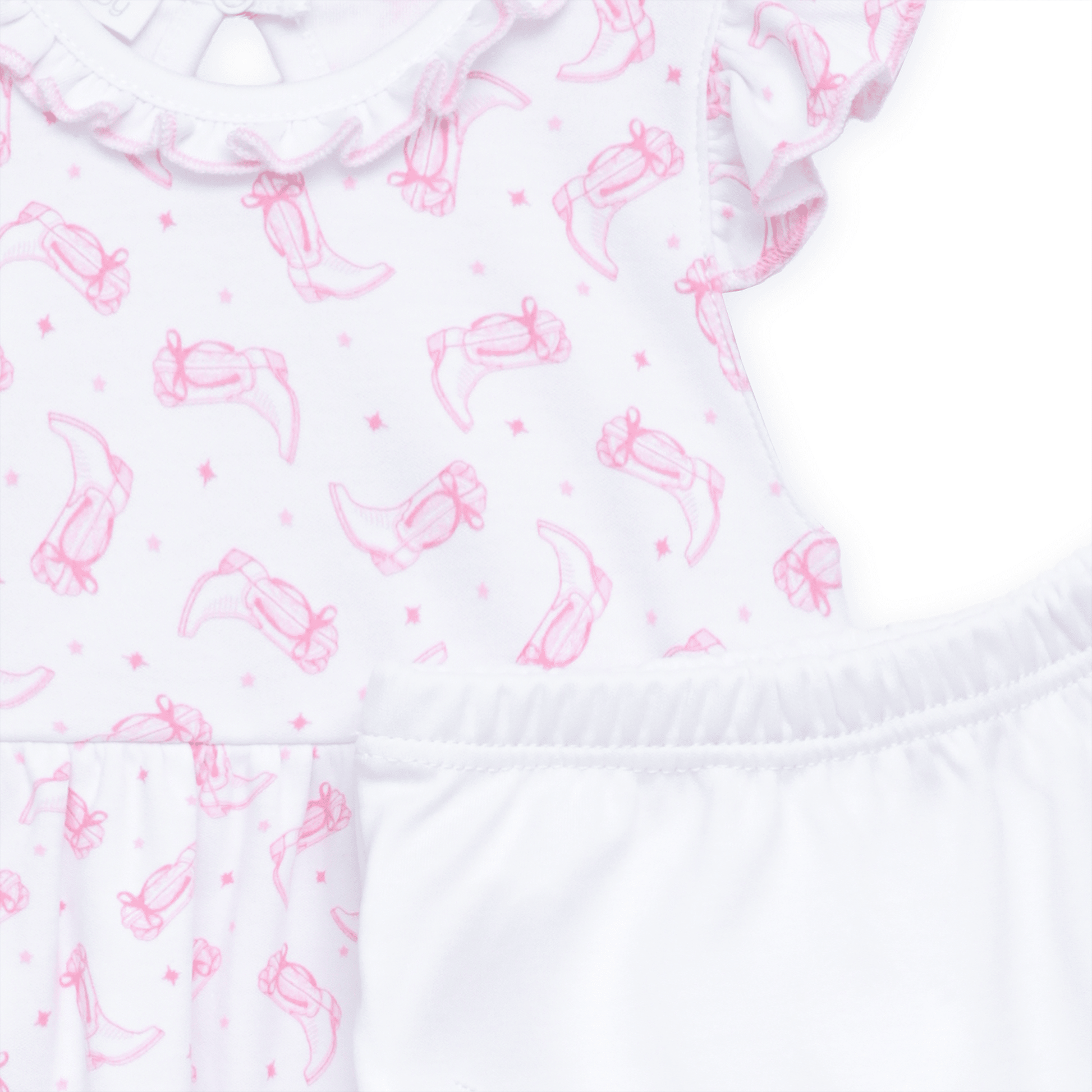 Magnolia Baby_Darling Cowboy Boots Print Dress - Pink_4