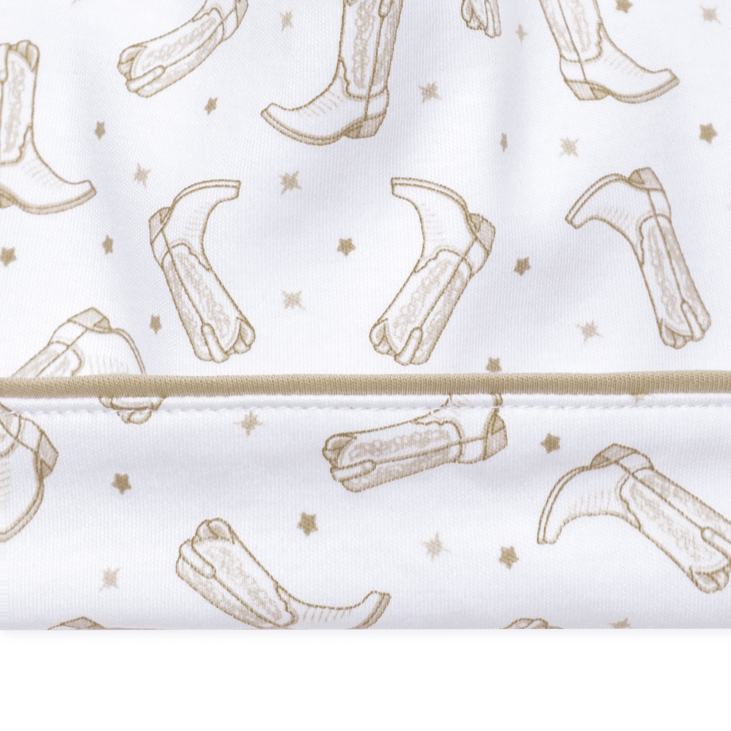 Magnolia Baby_Darling Cowboy Boots Print Hat - Ivory_3