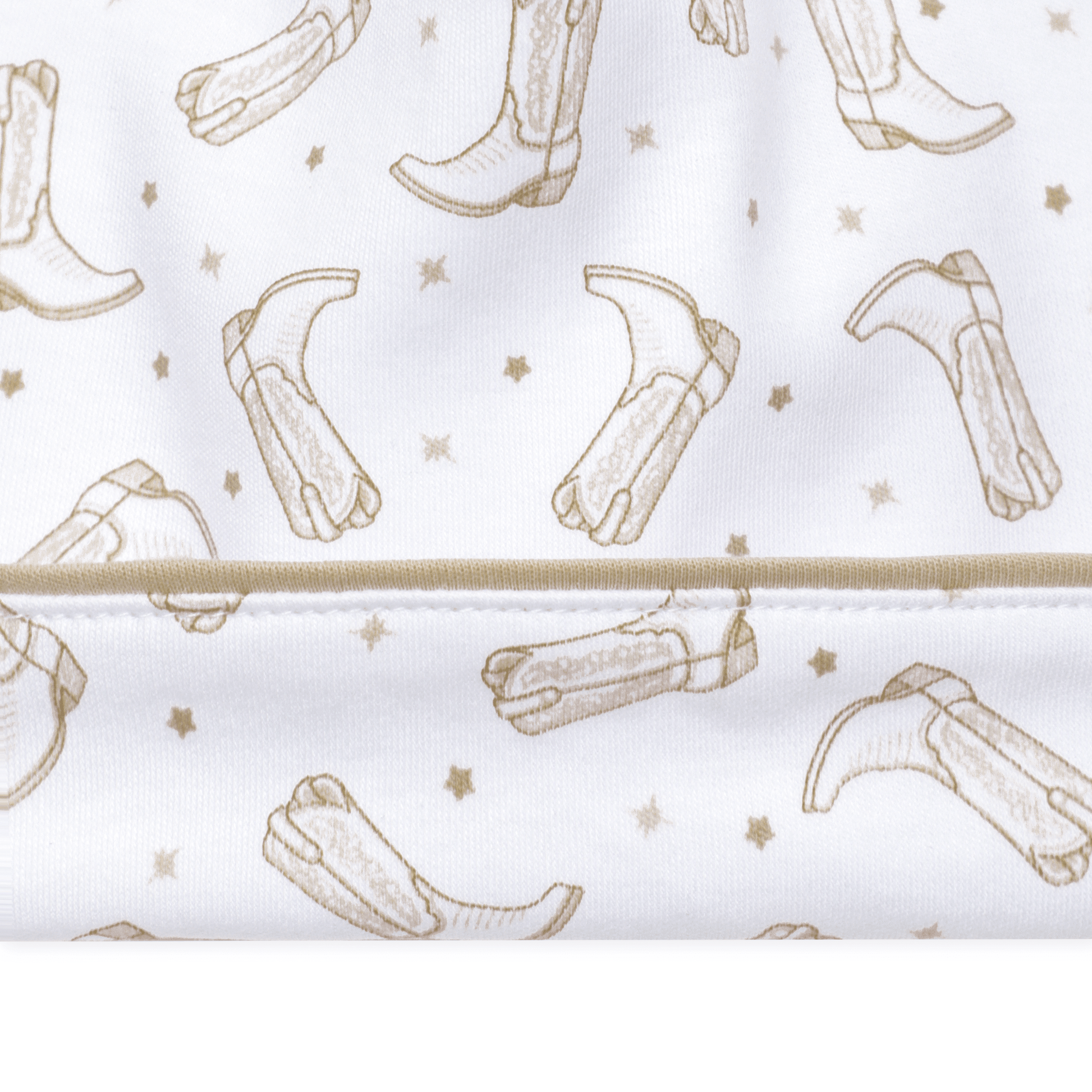 Magnolia Baby_Darling Cowboy Boots Print Hat - Ivory_3