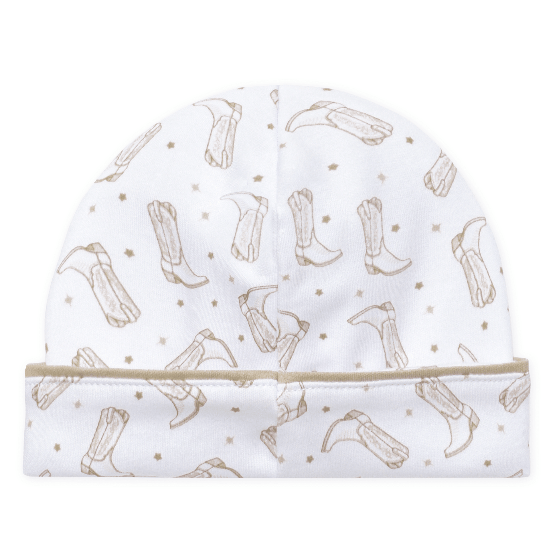 Magnolia Baby_Darling Cowboy Boots Print Hat - Ivory_2