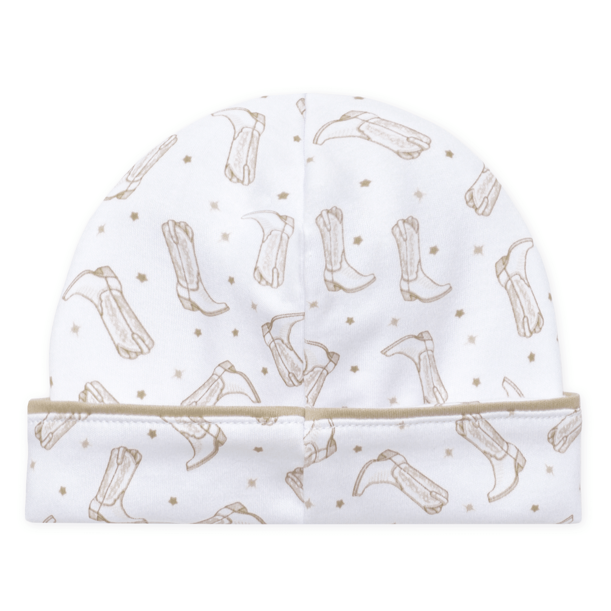 Magnolia Baby_Darling Cowboy Boots Print Hat - Ivory_2