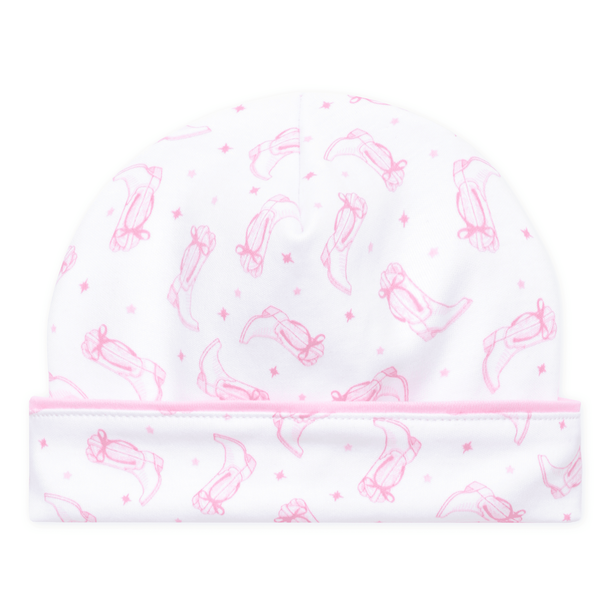 Magnolia Baby_Darling Cowboy Boots Print Hat - Pink_1