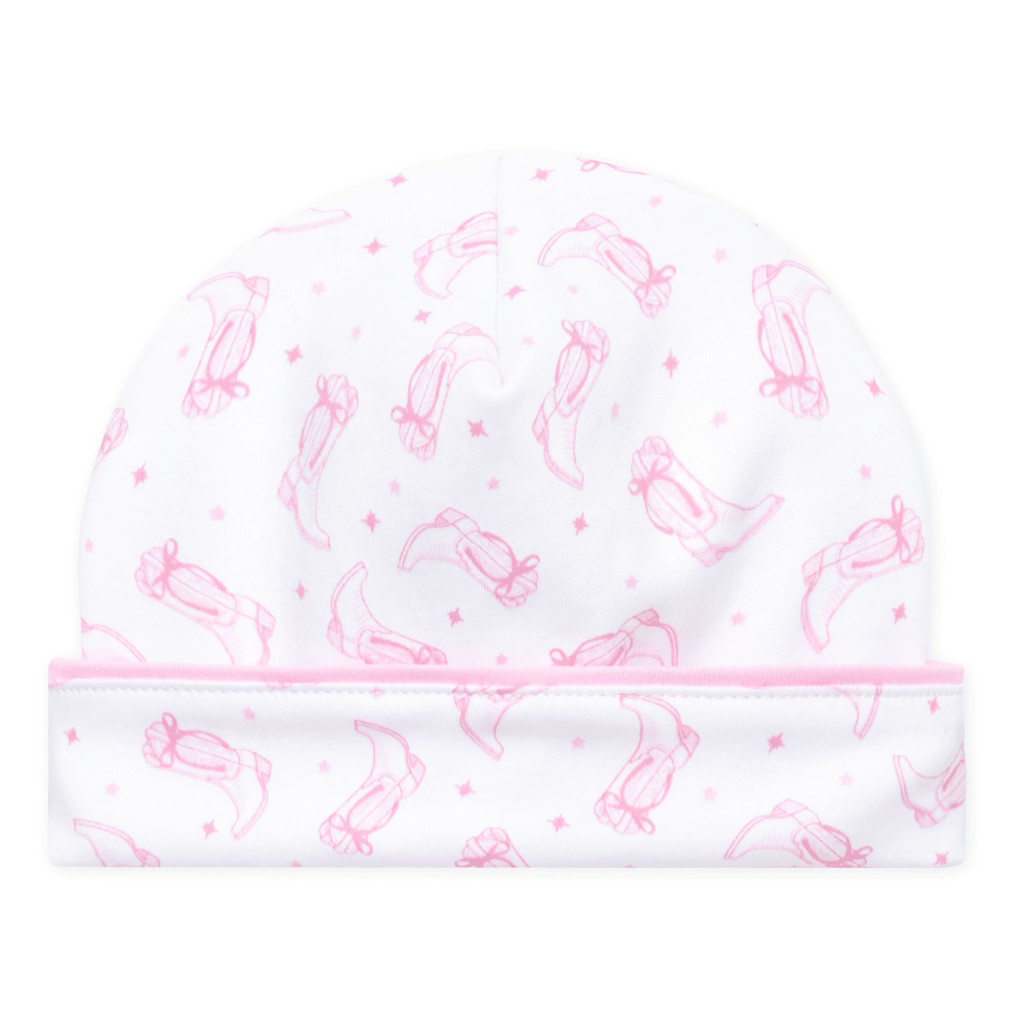 Magnolia Baby_Darling Cowboy Boots Print Hat - Pink_1