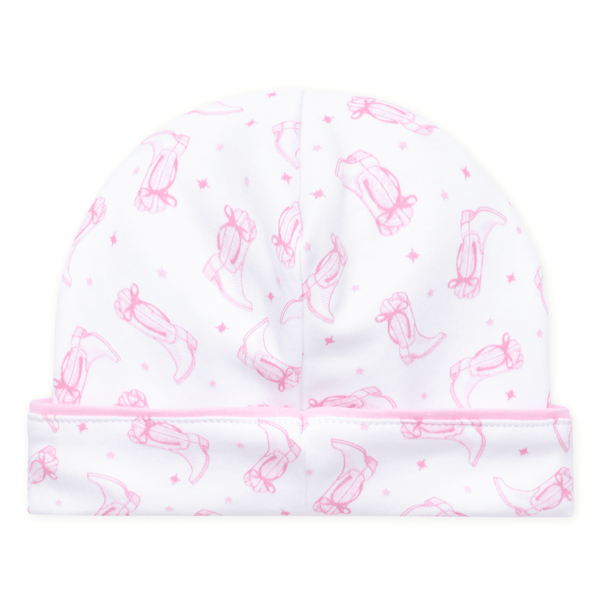 Magnolia Baby_Darling Cowboy Boots Print Hat - Pink_2