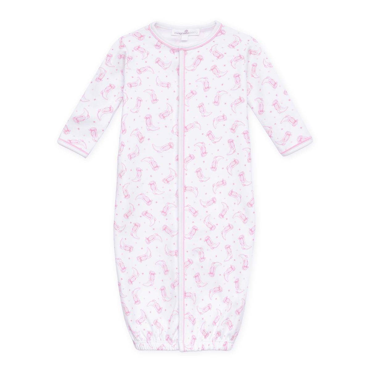 Magnolia Baby_Darling Cowboy Boots Print Ruffle Converter - Pink_1
