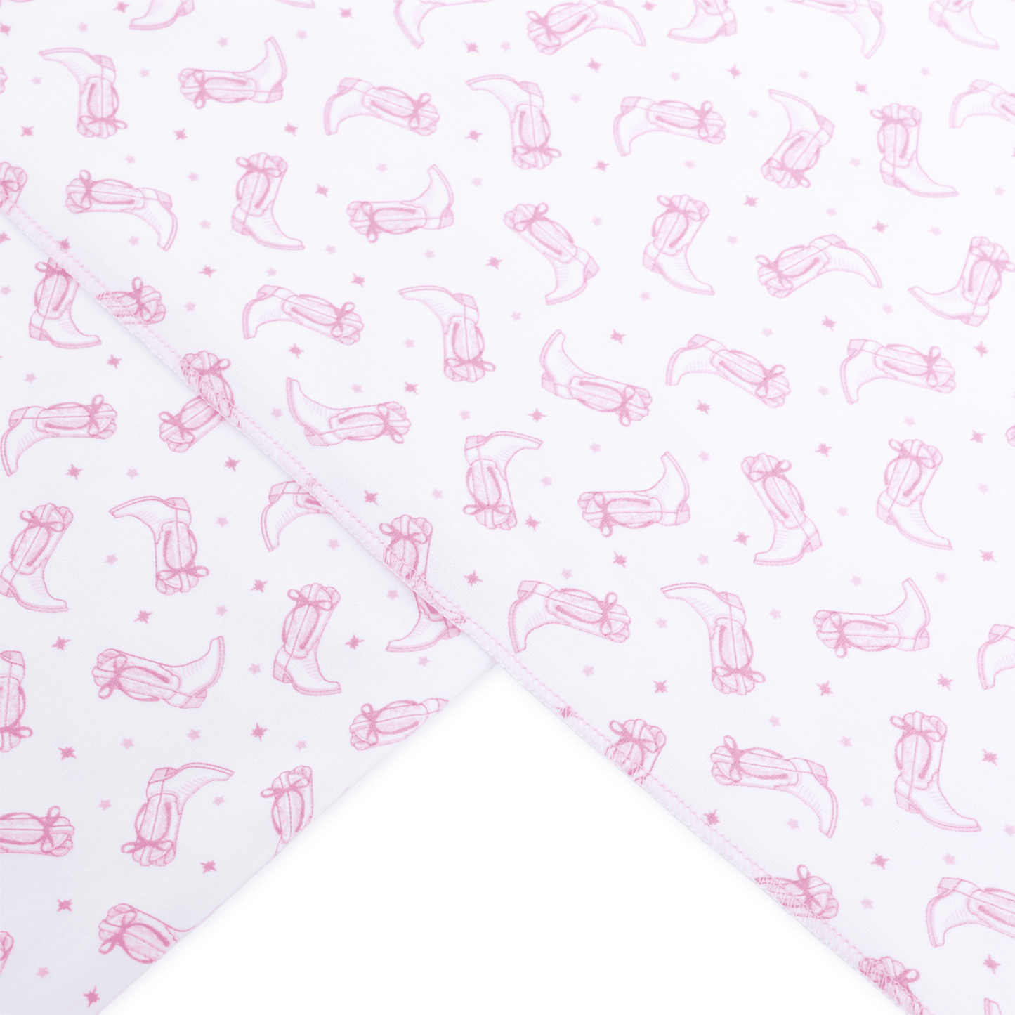 Darling Cowboy Boots Print Swaddle Blanket - Pink - Magnolia BabySwaddle Blanket