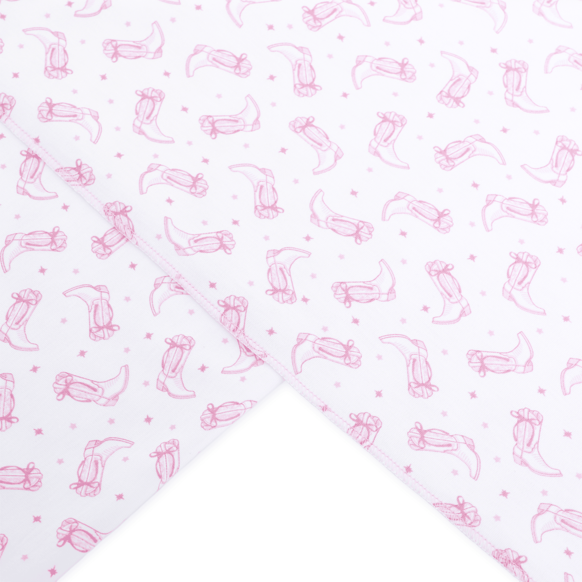 Darling Cowboy Boots Print Swaddle Blanket - Pink - Magnolia BabySwaddle Blanket
