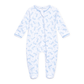 Darling Cowboy Boots Print Zip Footie - Light Blue - Magnolia BabyFootie