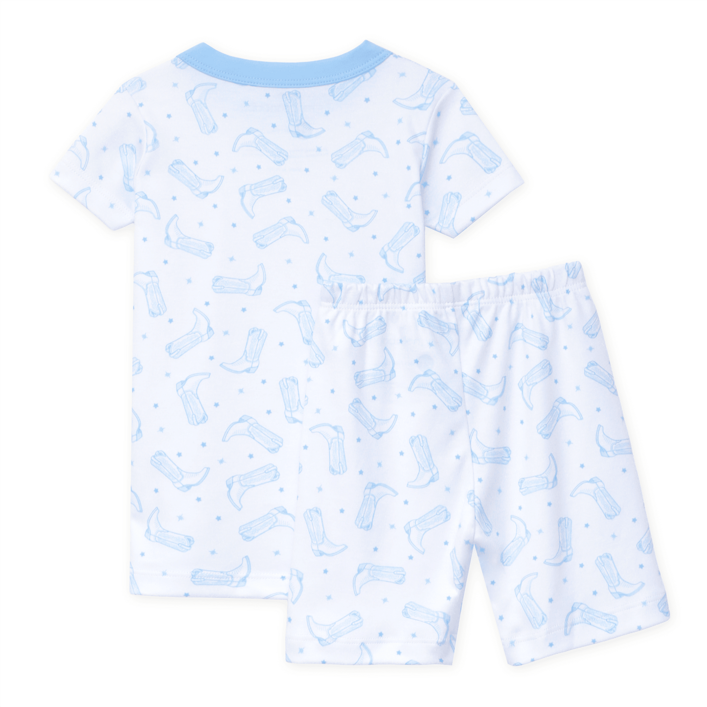 Darling Cowboy Boots Short Pajamas - Light Blue - Magnolia BabyShort Pajamas