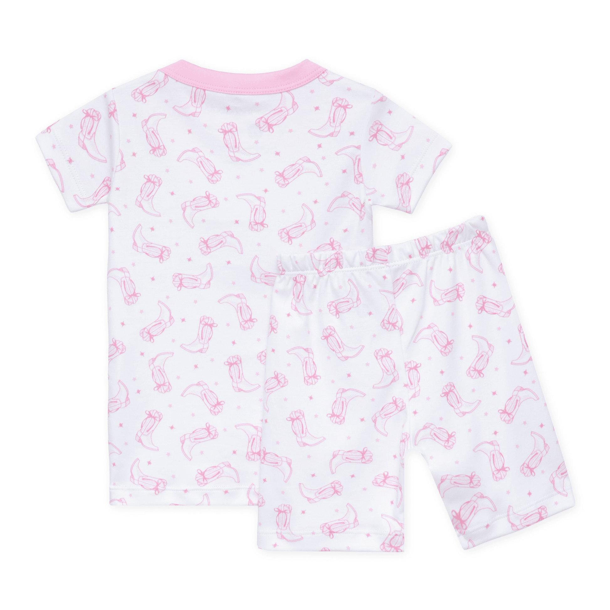 Darling Cowboy Boots Short Pajamas - Pink - Magnolia BabyShort Pajamas