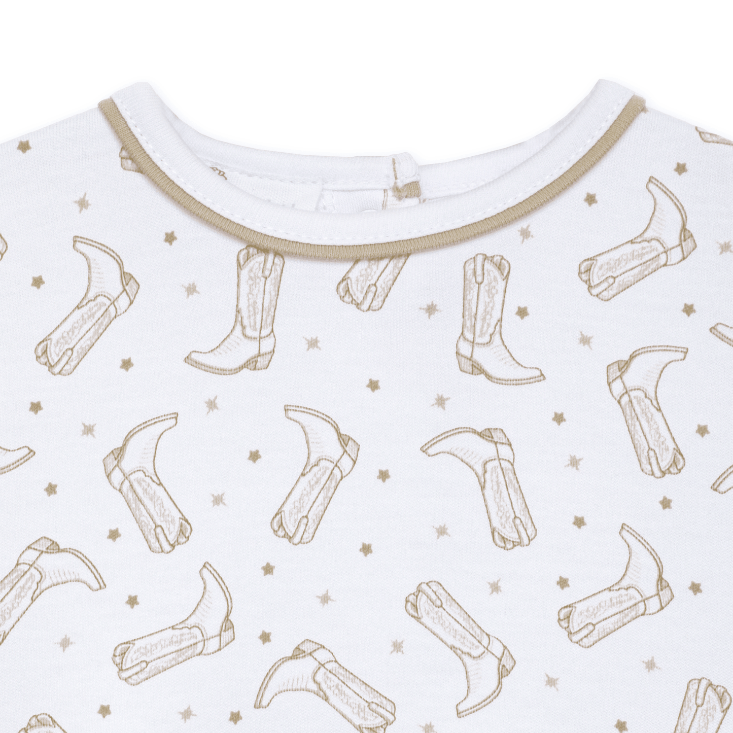 Darling Cowboy Boots Sleeveless Print Bubble - Ivory - Magnolia BabyBubble
