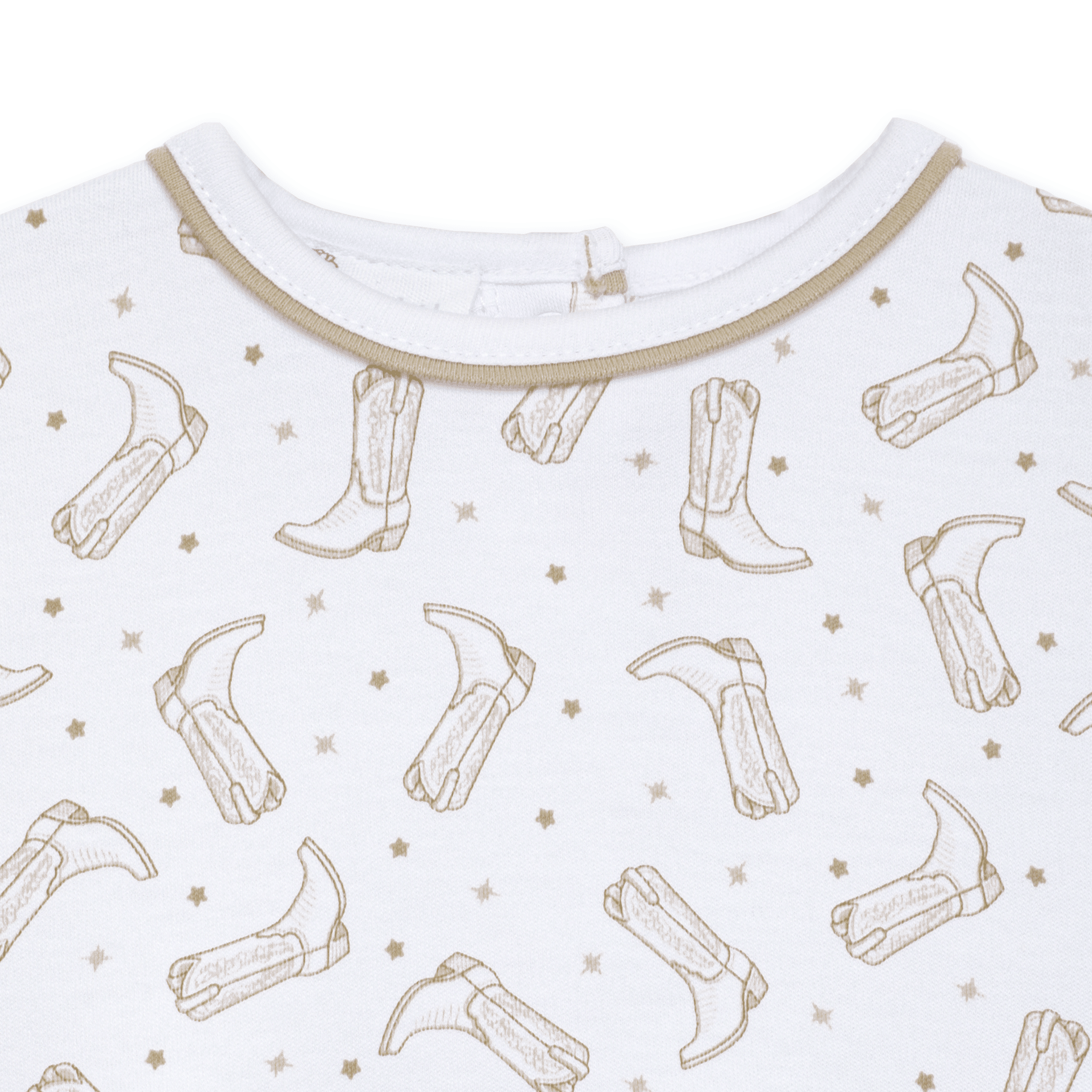 Darling Cowboy Boots Sleeveless Print Bubble - Ivory - Magnolia BabyBubble