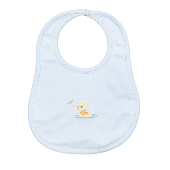 Darling Ducklings Bib - Light Blue - Magnolia BabyBib