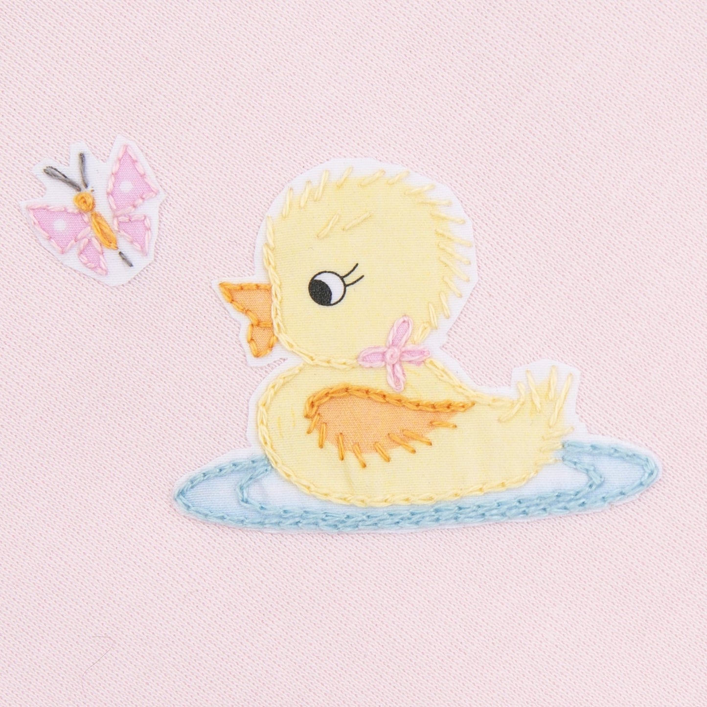 Darling Ducklings Bib - Pink - Magnolia BabyBib
