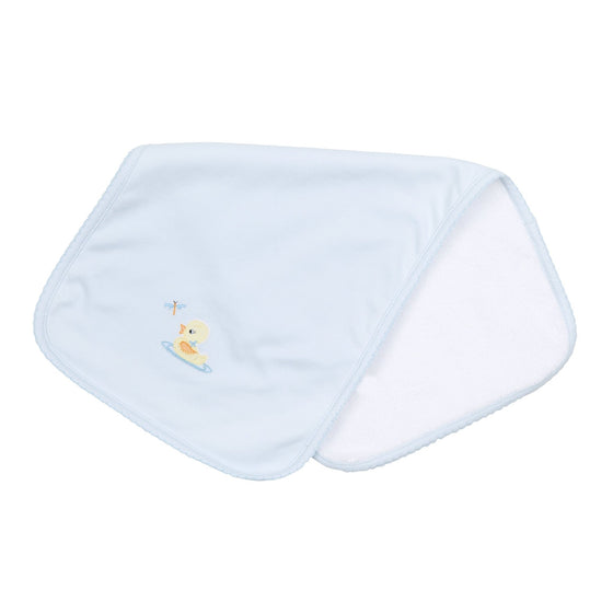 Darling Ducklings Burp Cloth - Light Blue - Magnolia BabyBurp Cloth