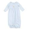 Darling Ducklings Gathered Gown - Light Blue - Magnolia BabyGown