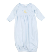  Darling Ducklings Gathered Gown - Light Blue - Magnolia BabyGown