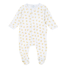  Darling Ducklings Print Footie - Light Blue - Magnolia BabyFootie