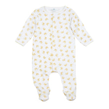  Darling Ducklings Print Footie - Yellow - Magnolia BabyFootie