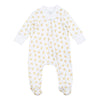 Darling Ducklings Print Zip Footie - Light Blue - Magnolia BabyFootie