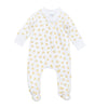 Darling Ducklings Print Zip Footie - Yellow - Magnolia BabyFootie