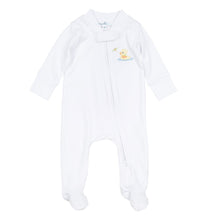  Darling Ducklings Zip Footie - Yellow - Magnolia BabyFootie