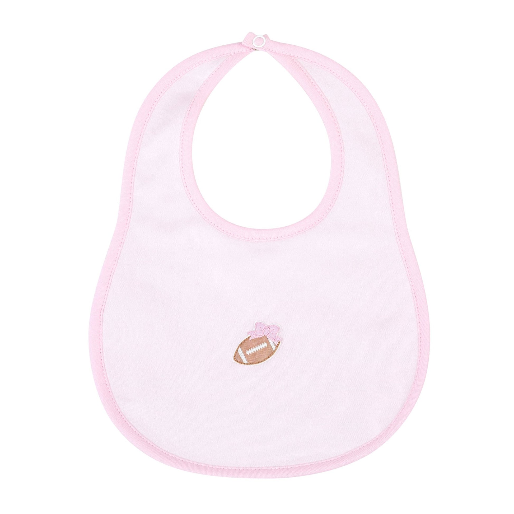 Darling Football Bib - Pink - Magnolia BabyBib