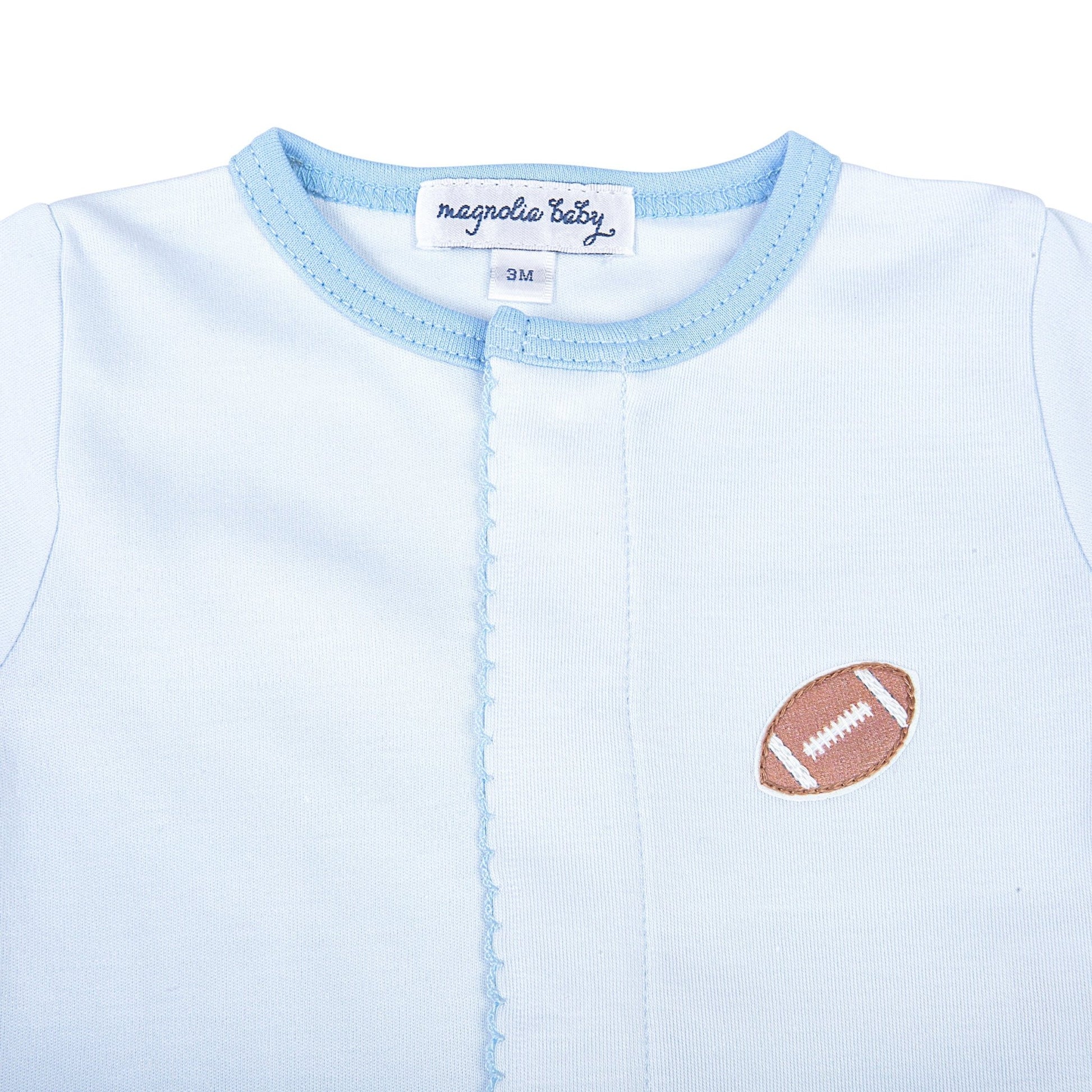 Darling Football Diaper Covert Set - Blue - Magnolia BabyDiaper Cover