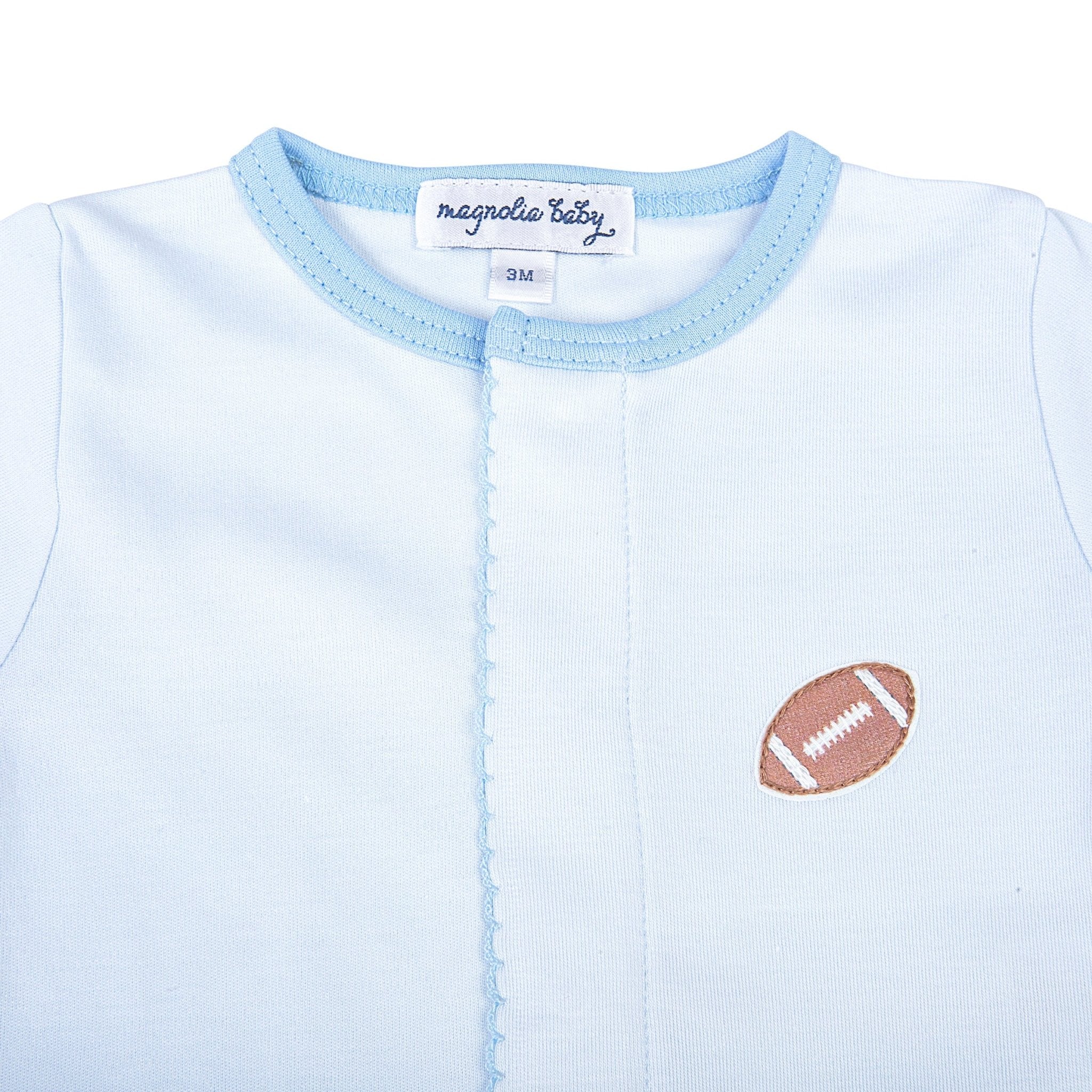 Darling Football Diaper Covert Set - Blue - Magnolia BabyDiaper Cover