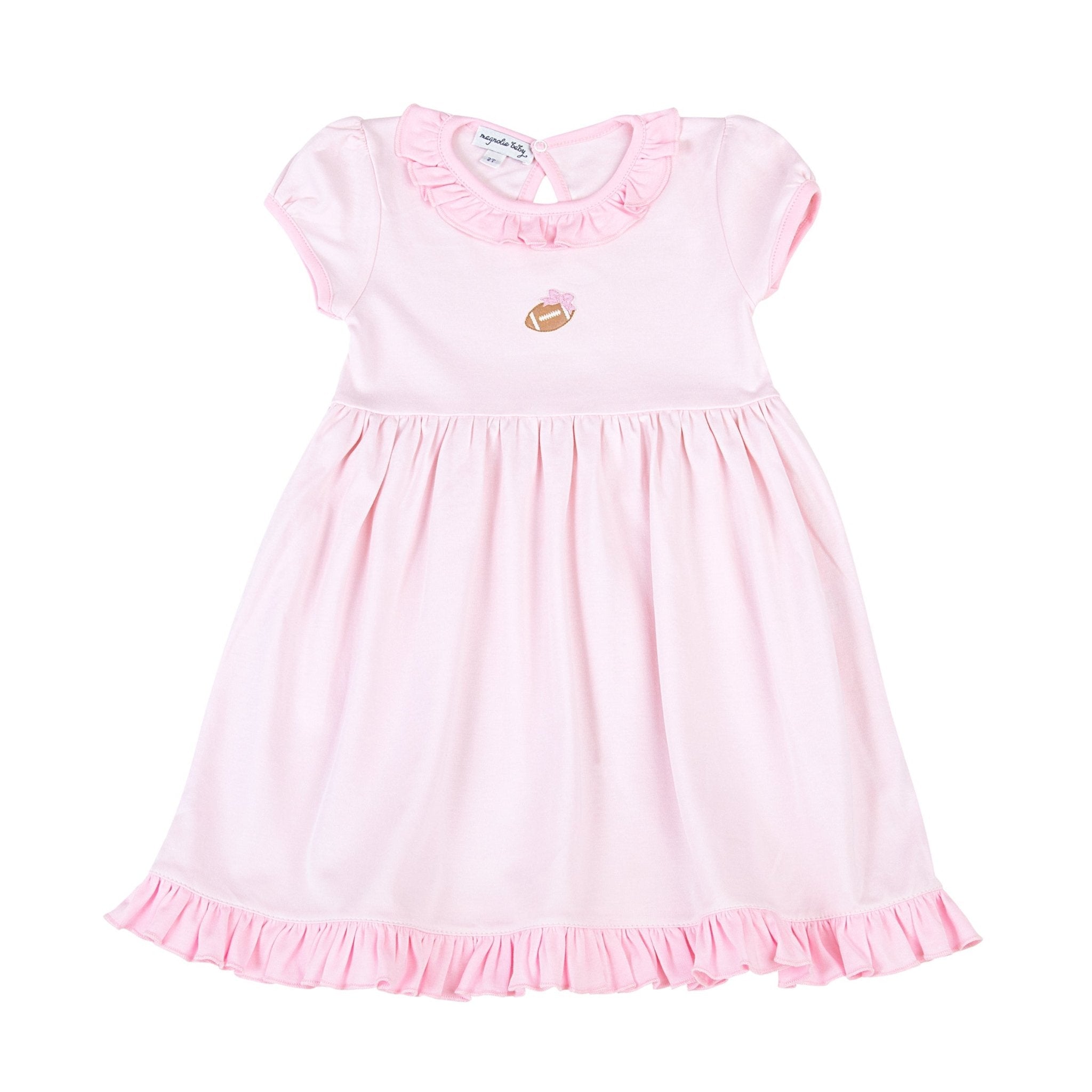 Darling Football Dress - Pink - Magnolia BabyDress