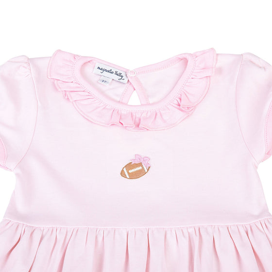 Darling Football Dress - Pink - Magnolia BabyDress