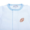 Darling Football Footie - Blue - Magnolia BabyFootie