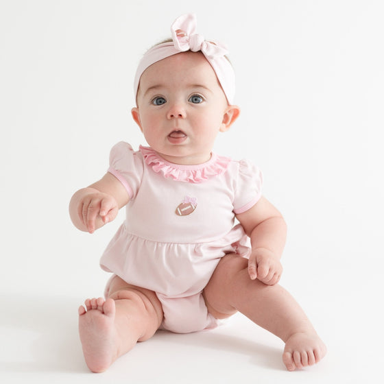 Darling Football Headband - Pink - Magnolia BabyHeadband