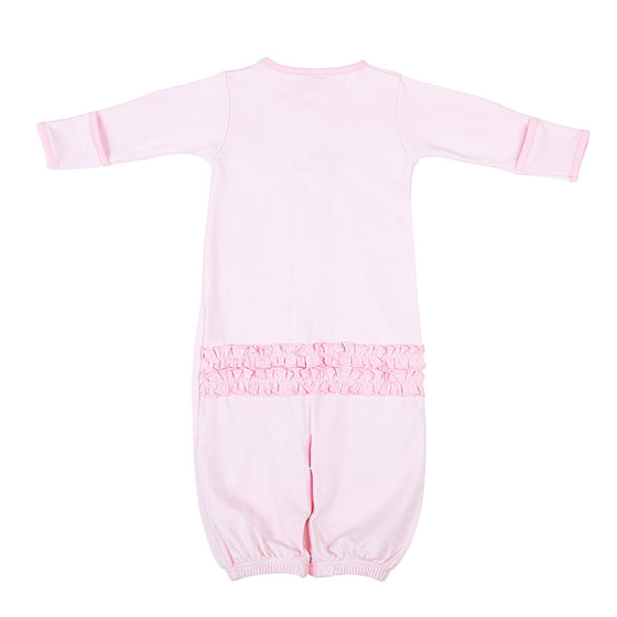 Darling Football Ruffle Converter - Pink - Magnolia BabyConverter Gown