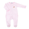 Darling Football Ruffle Footie - Pink - Magnolia BabyFootie