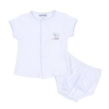  Darling Lambs Blue Embroidered Diaper Cover Set - Magnolia BabyDiaper Cover