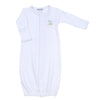 Darling Lambs Celery Embroidered Converter - Magnolia BabyConverter Gown