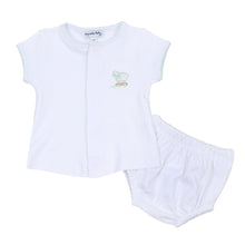 Darling Lambs Celery Embroidered Diaper Cover Set - Magnolia BabyDiaper Cover