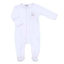  Darling Lambs Pink Embroidered Footie - Magnolia BabyFootie