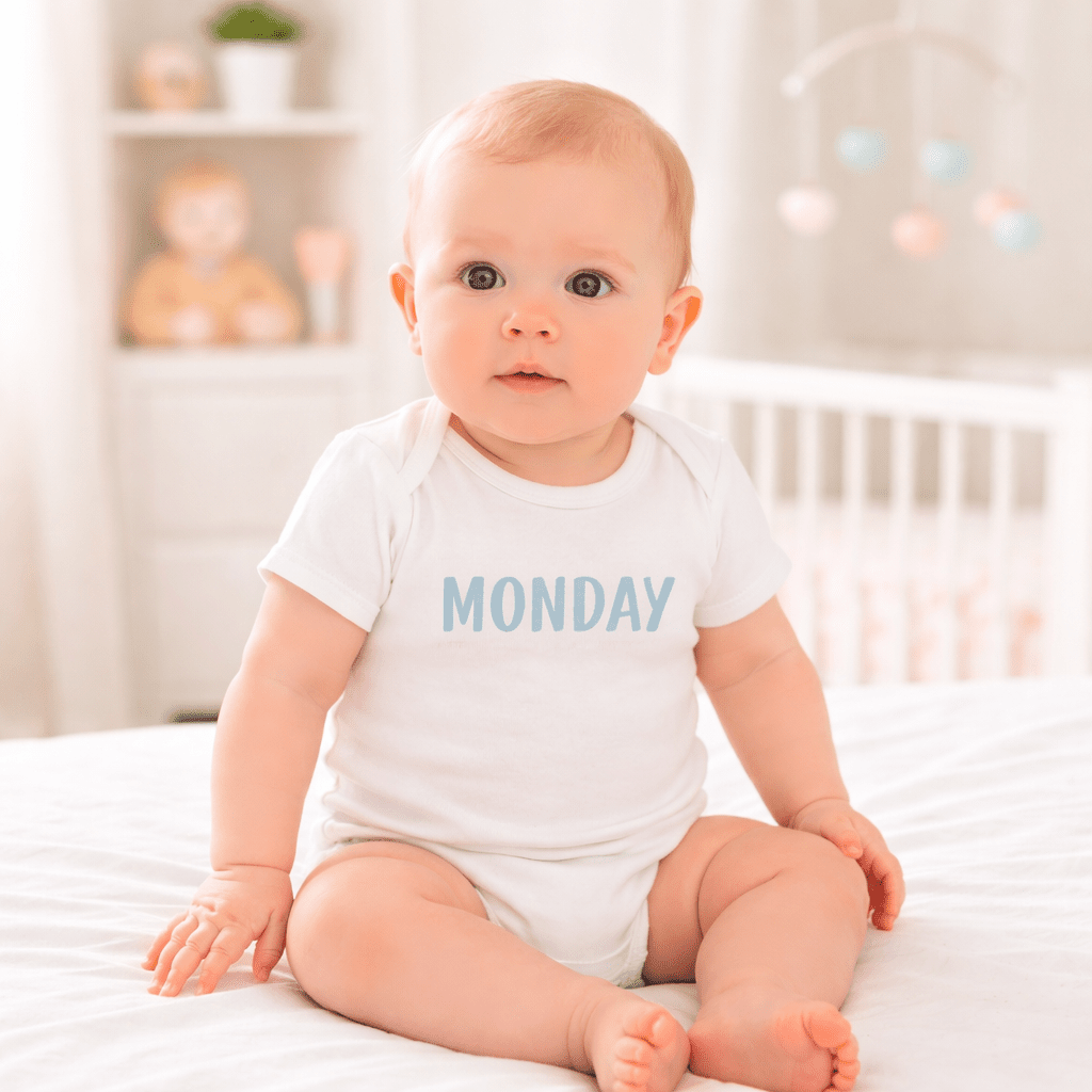 Days of the Week Bodysuit Set (7) - Blues - Magnolia BabyBodysuit