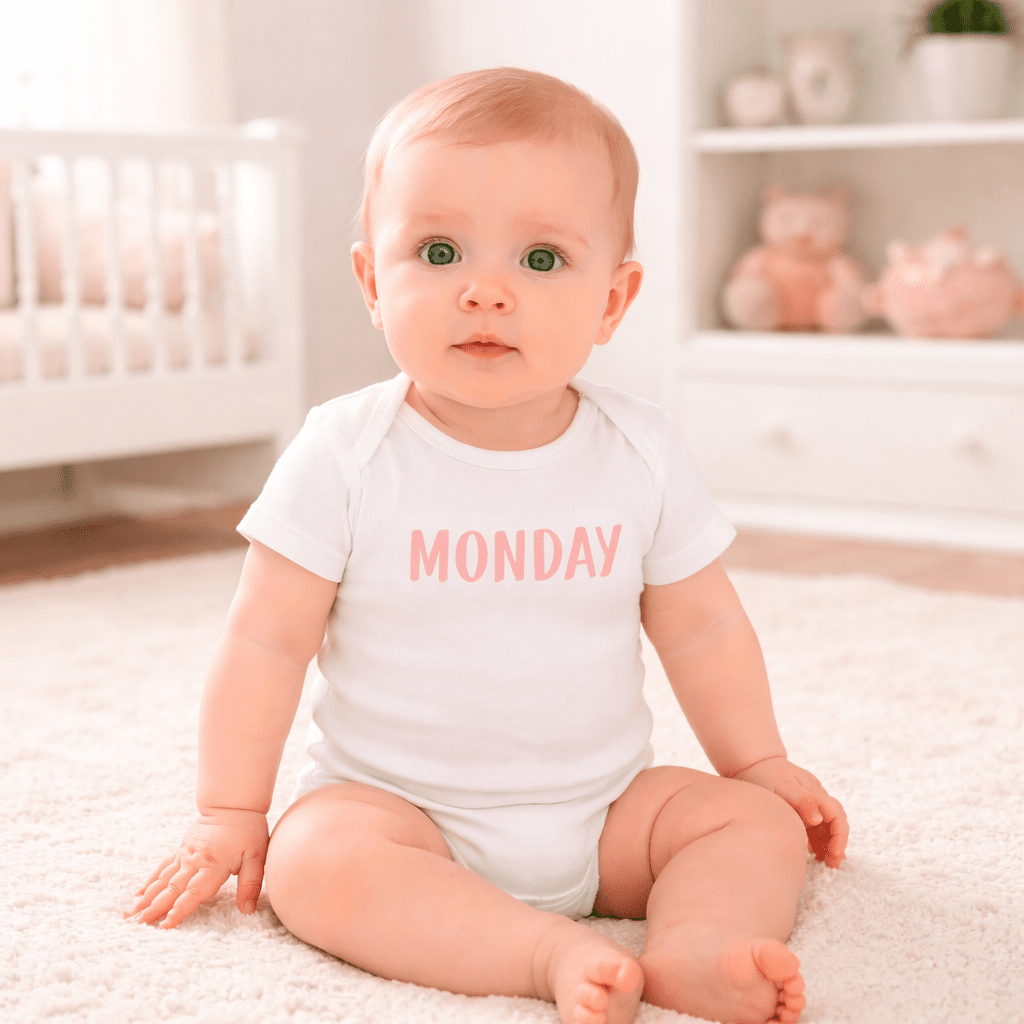 Days of the Week Bodysuit Set (7) - Pinks - Magnolia BabyBodysuit