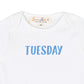 Days of the Week Print Bodysuit Set - Blue - Magnolia BabyBodysuit