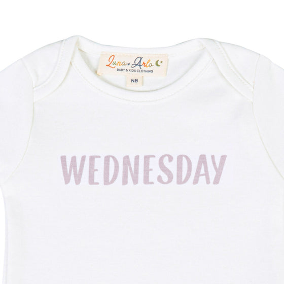 Days of the Week Print Bodysuit Set - Blue - Magnolia BabyBodysuit