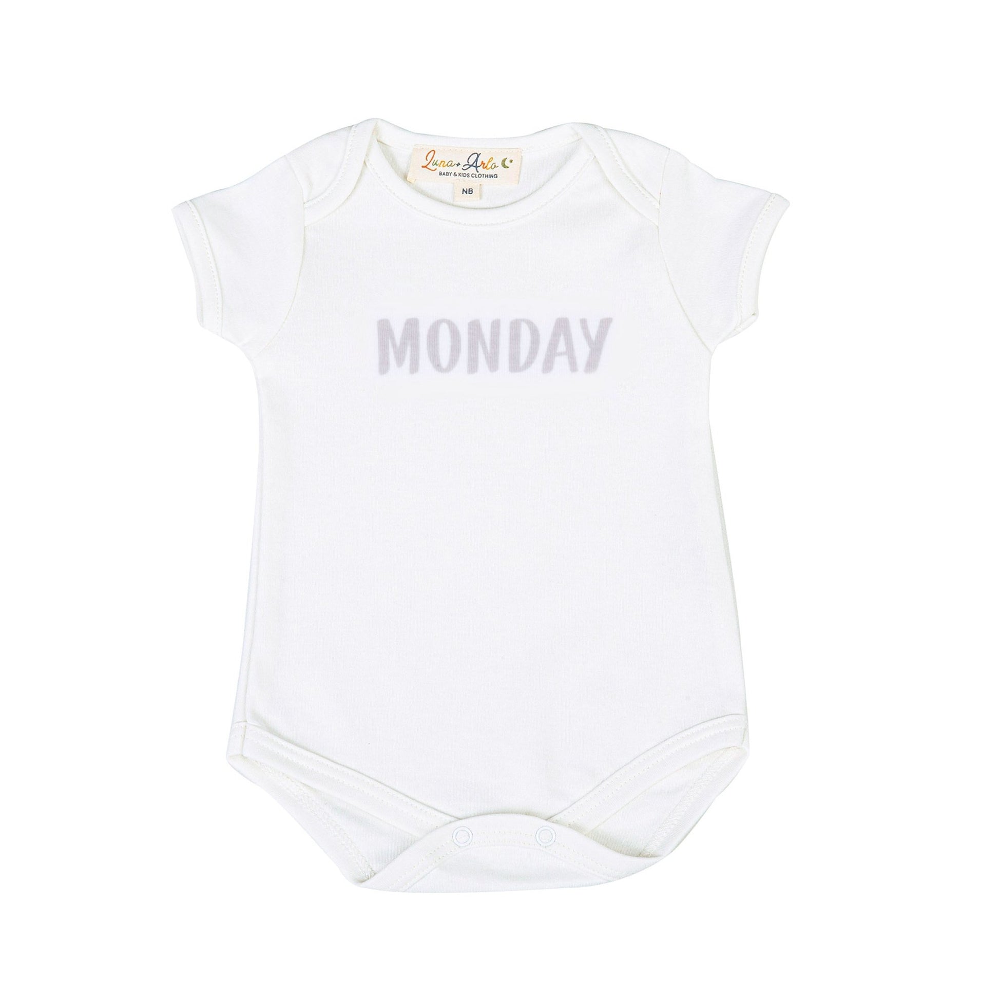 Days of the Week Print Bodysuit Set - Neutral - Magnolia BabyBodysuit
