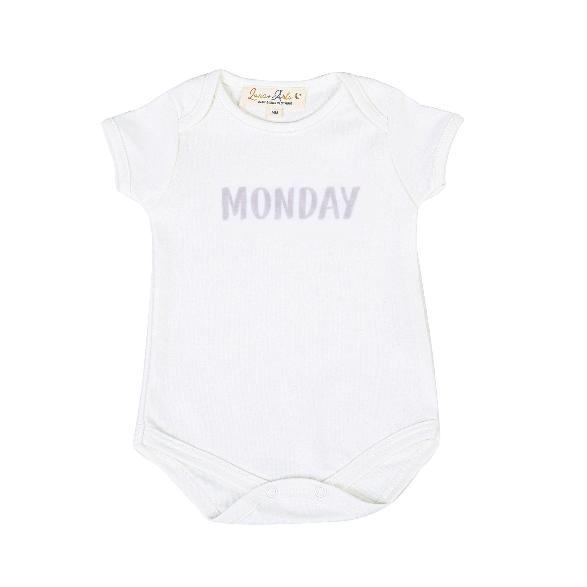 Days of the Week Print Bodysuit Set - Neutral - Magnolia BabyBodysuit