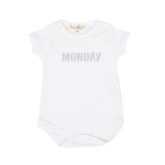 Days of the Week Print Bodysuit Set - Neutral - Magnolia BabyBodysuit