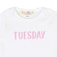 Days of the Week Print Bodysuit Set - Pink - Magnolia BabyBodysuit