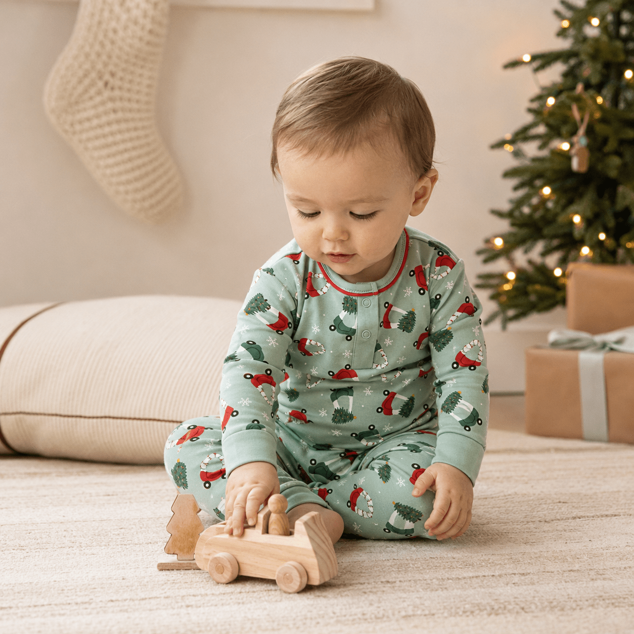 Luna and Arlo_Deck the Wheels 2pc Pant Set by Luna and Arlo_1